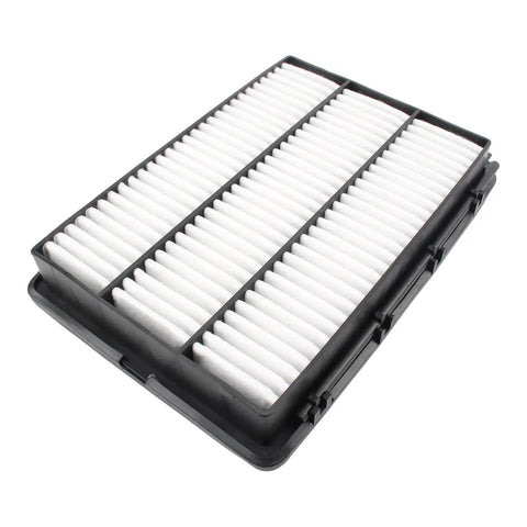 Engine Air Filter And Cabin Filter Combo Set For Hyundai Tucson 2016 2021 And Kia Sportage 2017 2022 shown from side view