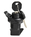Black 27mm Push Fit Latch For RV And Marine Storage Boxes With Keys Metal Camper Cabinet Door Replacement Kit Secure Button Lock