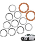 12 Pack Transfer And Differential Case Drain Plug Crush Washer Gasket Kit For Toyota And Lexus Trucks And SUVs displayed with car