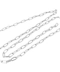 Stainless Steel Chain 2mm Thick, 98.4 Ft Heavy Duty Proof Coil Chain With Hanging Loops For Guardrails And Lifting, Built Tough