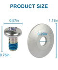 Steering Rod Cap Washer And Screw Replacement Kit For MTD Craftsman Yard Machines Yard Man Troy Bilt Lawn Tractors Fits 2012 To 2017 Models 9480389 7101309, 0.57in cap and 1.18in washer