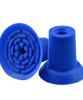 Essential Miniature Industrial Manipulator Suction Cup For Strong Film Plastic Bag Handling With PE Vacuum Nozzle Adapter close-up view of blue rubber suction cups