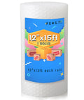 12 Inch By 15 Foot Bubble Cushioning Wrap Roll For Moving Boxes And Shipping Perforated Clear Bubble Wrap Packing Supplies