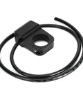Ride Ready 12V Stainless Steel LED Spotlight Handlebar Switch For Motorcycles ATVs And Electric Bikes With Red Indicator Light 25mm Mount Overload And Reverse Polarity Protection shown with wiring