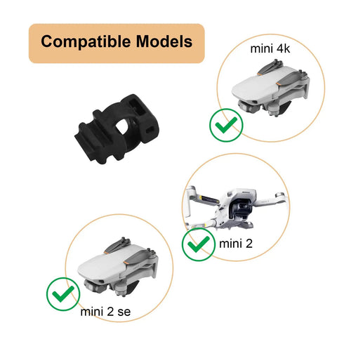 Gimbal Shock Absorber Rubber Replacement For Mini 2 SE Mavic Mini And Mini 4K Drones, compatible models illustration