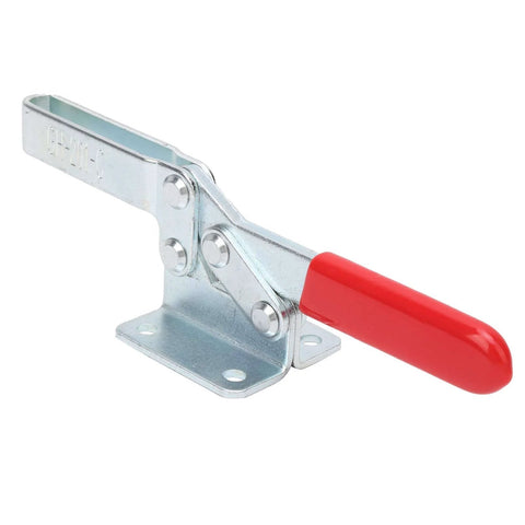 Built Tough Quick Toggle Clamp Set For Woodworking And Metalworking Vertical Workholding Fixture With Reinforcing Ribs Galvanized Iron Construction Quick Release Handle For Fast One Hand Clamping
