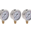 Top Rated High Pressure Tester Kit With Easy Install Flexible Tube And 8 Couplings For Excavators Pump Testing Up To 60MPa Gauge Accuracy, three pressure gauges