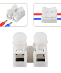 100 Piece Wire Connectors Kit With Plug And Play Quick Terminals for DIY Electronics and LED Strips, 2 Pin Clamp Blocks CH-2 CH-3 H-2 H-3