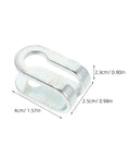 Six Pack Gym Cable End Fittings U Shaped Steel Connectors For Fitness Gear Replacement Parts Secure Connections And Noise Reduction For Home Gym Pulley Machines, 4x2.5x2.3cm iron clamp
