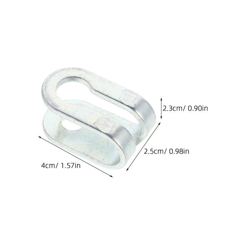 Six Pack Gym Cable End Fittings U Shaped Steel Connectors For Fitness Gear Replacement Parts Secure Connections And Noise Reduction For Home Gym Pulley Machines, 4x2.5x2.3cm iron clamp