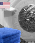 12 Pack Dryer Lint Filter Replacement For Better Vent Indoor Dryer stack with USA flag in background