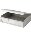 Locking Drawer Accessory With Multi Position Shelf For SFW082 And SFW123 Safes Keeps 0.8 And 1.2 Cu Ft Storage Organized Adds Privacy