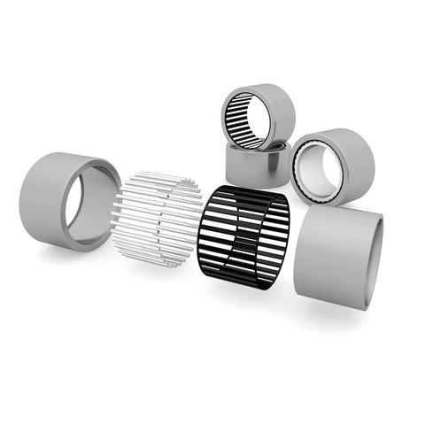 Rock Solid One Way Needle Roller Bearing, Top Tier Chrome Steel Clutch Bearing With Washers, Heavy Duty Overrunning Support Part Built Like A Tank For Reliable Performance And Smooth Industrial Applications