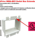 2 Gang Electrical Box Extender Extends Setback Up To 1.5 Inches for Metal or Non Metal Boxes UL Listed 2 Pack