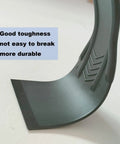 Close-up of flexible plastic blade from Six Piece Putty Knife Set With Flexible Plastic Scrapers For Spackling And Spackle Includes 1.5 2 3 4 6 And 8 Inch Blades Great For Drywall Patching And Home DIY Paint Prep, showing durability and toughness.