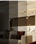 Living room with dimmable lighting showcasing Dimmable G25 Globe LED Bulbs 7W 600 Lumens Anti Glare UL Listed for adjustable ambiance.