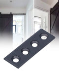 Rock Solid Carbon Steel Barn Door Track Connector Plate For Sliding Doors 8x2.7cm Easy Install Hardware Kit with screws and wrench included