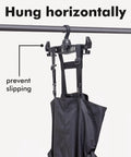 Heavy Duty Tactical Gear Hanger For Vest And Body Armor With 360 Degree Rotatable Hook I Beam Design Multipurpose Plastic Hanger For Police Military Scuba Survival Gear Extra Strong Durable Black holding gear horizontally