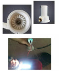 50W Portable Micro Hydroelectric Turbine Generator for Tap Water and Streams showing internal turbine and installation