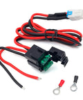 4 Pin 12AWG DC Power Lead For Ham Radios With 30A Dual Fuses, 3.4 Ft Cable, Handles 12V To 14V, Heavy Duty Insulated Wire