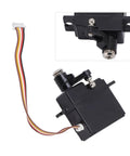 High Performance Five Wire RC Servo For One Eight Scale Remote Cars with five wire connector and gear assembly for precise control.
