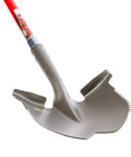 XL Round Point Digging Shovel For Heavy Duty Gardening And Yard Work With Fiberglass Handle Steel Spade Serrated Edge