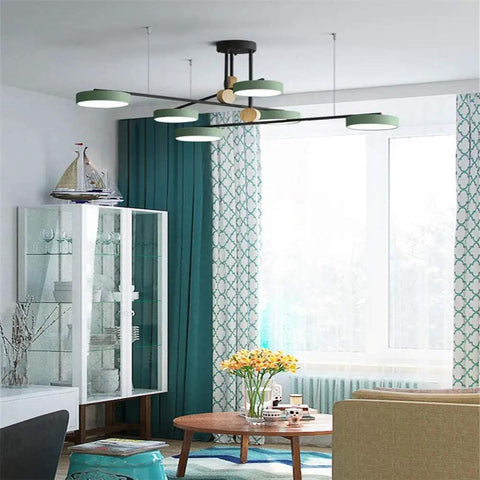 Turn Heads And Level Up Your Home With This 6 Head Sputnik Chandelier Featuring 360 Rotating Led Pendant Lights Adjustable Drop E27 Sockets For Dining Kitchen Living Rooms In Gold.