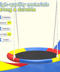 Backyard Swing Set With Stand, Heavy Duty 440lbs, Dual Swing Frame Includes 32 Inch Saucer Swing And 26.2 Inch Belt Seat For Outdoor Play close-up