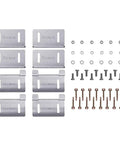Curved Z Mounting Brackets Set Of 4 For Solar Panels, Built For RVs, Boats, Roofs And Off Grid Installations, Handles Irregular Surfaces