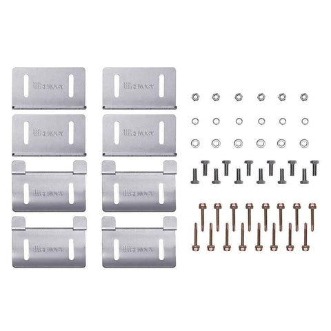 Curved Z Mounting Brackets Set Of 4 For Solar Panels, Built For RVs, Boats, Roofs And Off Grid Installations, Handles Irregular Surfaces