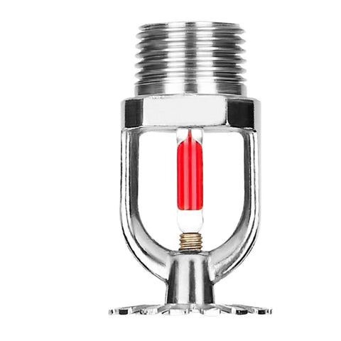 Bulletproof Fire Sprinkler Head Featuring Quick Response Brass Body And Automatic 68 Degree C Thermal Trigger For Zero Fuss Dn15 Pendent Mounting. Close-up view.