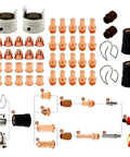 Heavy Duty 48 Pieces Plasma Cutter Consumables Kit For Eastwood Versa 60A Systems Featuring Premium Electrodes And Nozzles For Sharp Cuts And Long Lasting Performance In Your Shop with various electrodes and nozzles