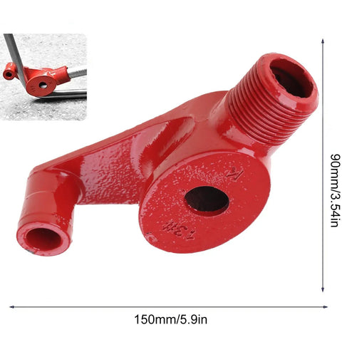 Super Versatile 90 To 180 Degree Wire Pipe Bender And Tube Bending Machine For Electrical Projects red metal component, 150mm size