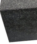 Granite surface plate, 18 in x 12 in x 3 in, Grade B, ledge 0, corner edge close-up