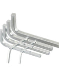 Six Piece Square Head Wrench Set L Shape Wrenches In Chrome Vanadium Steel For Tightening And Removing Square Screws Includes Sizes 3mm 4mm 5mm 6mm 7mm And 8mm Durable Pro Grade Kit Built Tough For Quick Fixes