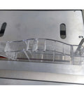 Clear blade guard for Pro Grade 220V Woodworking Table Saw With Dust Free Housing And Smooth Four Way Swing Arm.