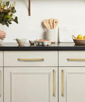Square Brushed Gold Cabinet Pulls 2 Pack 6 Inch Center To Center Heavy Duty Zinc Alloy Handles on kitchen cabinets
