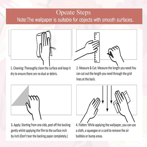 Step-by-step guide for applying White Gray Wood Peel And Stick Wallpaper 17.71 Inches Wide By 32.8 Feet Long Self Adhesive Vinyl Wall Covering