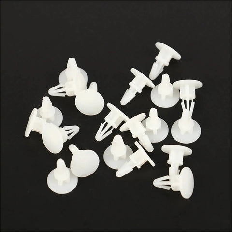 Stand Off Spacers Kit 200 Pieces 4 To 8mm For PCB Pillar Racks And Circuit Boards Nylon Built Heavy Duty With Dual Locking Wing Design For Firm DIY Friendly Vibration Resistant Mounts white nylon PCB spacers shown on black background