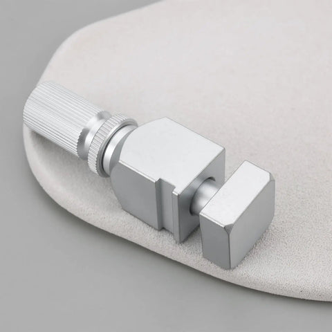 Adjustable Chain Breaker Anvil Spindle for 1/4 Inch 0.325 Inch 3/8 Inch and 0.404 Inch Chains Heavy Duty Steel Tool on gray surface