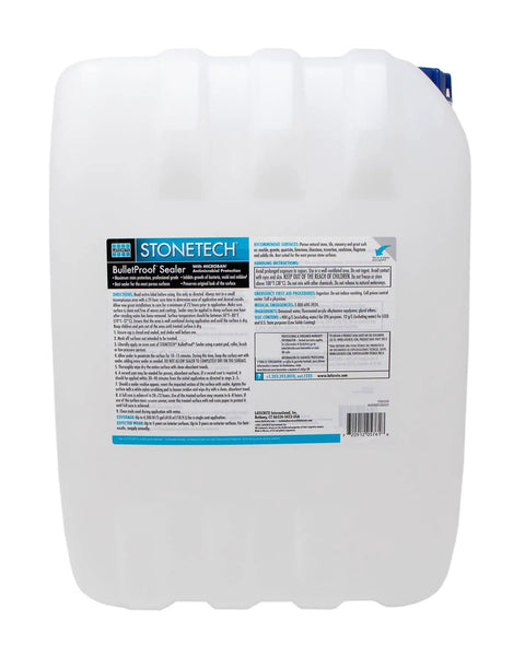 Built Tough Pro Grade All Purpose Concrete Floor Sealer With Next Level Water And Oil Stain Protection Using Low Voc Water Based Formula For Smooth Durable Indoor Garage Slabs in a 5-gallon container.