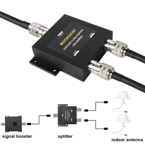2 Way UHF Splitter With SO239 Female Connector For VHF UHF Radios 50 Ohm Amateur Ham CB Not For TV 136MHz To 174MHz And 400MHz To 520MHz
