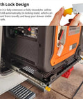Heavy Duty 24 Inch Locking Drawer Slides Full Extension Ball Bearing Rails supporting tool box