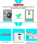 Heavy Duty 2400W Step Down Voltage Converter For US To Europe Use 220V To 110V Power Transformer With Auto Mode diagram