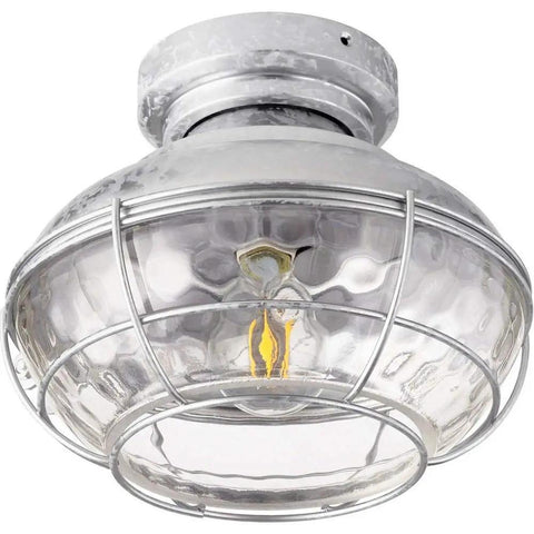 Restoration LED Fan Light Kit From Windmill Collection With Damp Rating, 6.5 Inch Height, Pewter Finish, Retro Ceiling Fan Look