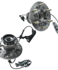 4WD Front Wheel Bearing Hubs Assembly Fits Chevy Colorado 2004 2005 2006 2007 2008, GMC Canyon 2004 2005 2006 2007 2008, Isuzu I350 2006, I370 2007 2008, 6 Lug With ABS, Bolt On Heavy Duty Replacement