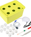 Indoor Hydroponics Grow Kit Self Watering System For Easy Home Garden DIY Plant Box With Air Pump Buoy Bubble Stone Planting Baskets And Sponges For Beginners