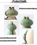 Cute Frog Ceramic Toilet Bolt Caps With Frog Shape Design Hidden Screw Covers For Bottom Of Toilet Decorative And Easy to Install