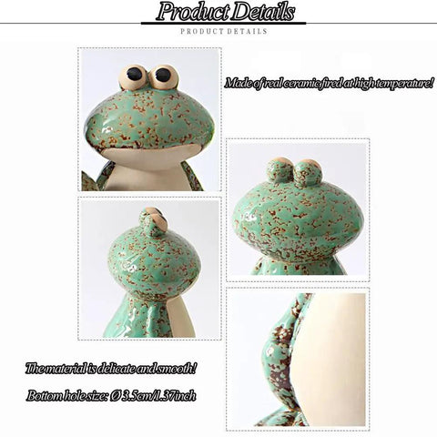 Cute Frog Ceramic Toilet Bolt Caps With Frog Shape Design Hidden Screw Covers For Bottom Of Toilet Decorative And Easy to Install