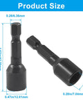 Hanger Bolt Driver Set For 5/16-18 Inch Threads Alloy Steel Heavy Duty Double Ended Screw Installer dimensions shown in inches and mm
